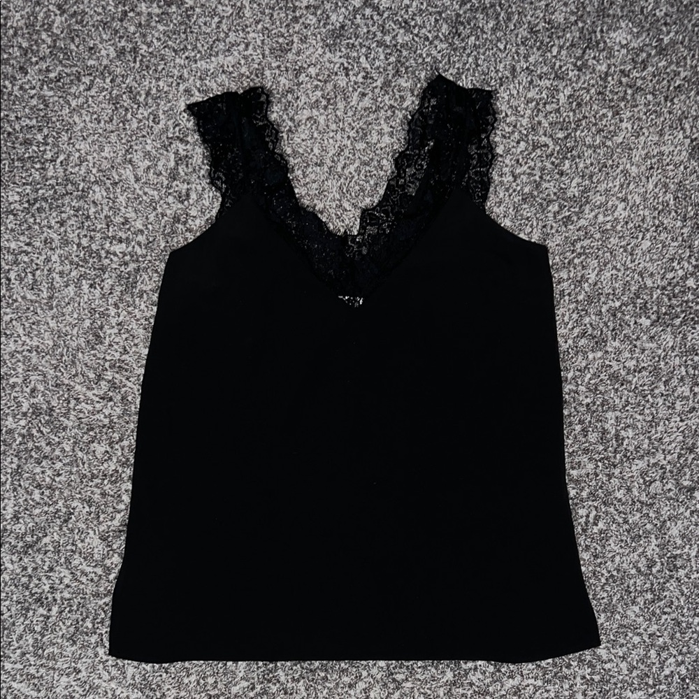 Umgee Boutique Black Lace V-Neck Camisole